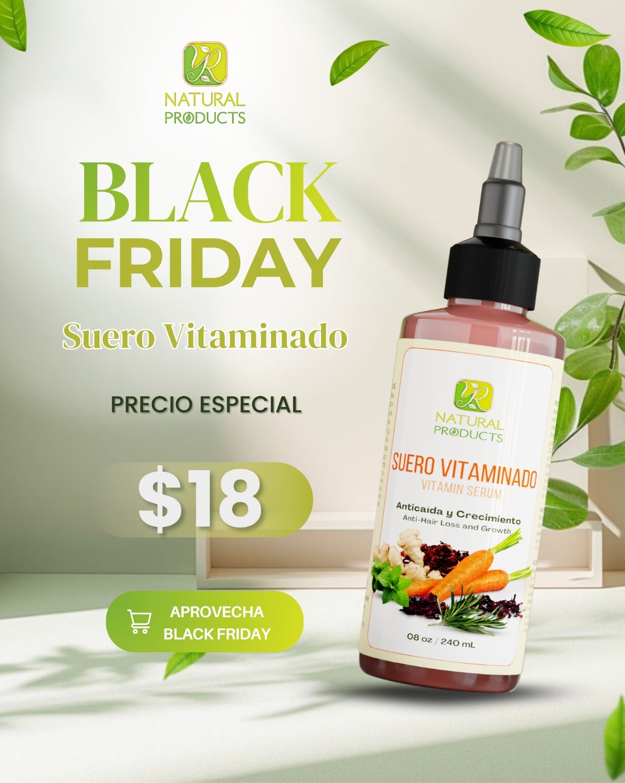 Suero Vitaminando - Anticaída y Crecimiento